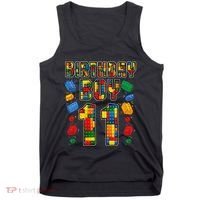 11th Birthday Master Builder 11 Years Old Block Building Tank Top thumb 0