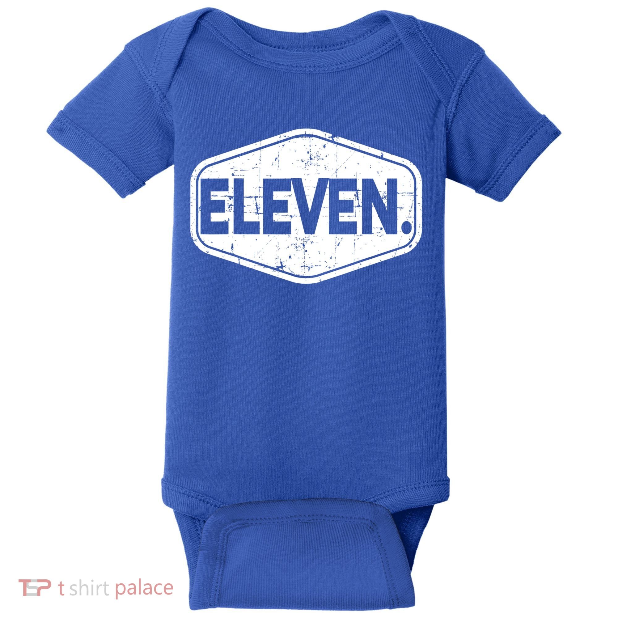 11th Birthday Of Boy Or Girl, 11 Years Old, Eleven Baby Bodysuit