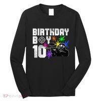 10th Birthday Paintball Outdoor Sport 10 Year Old Funny Long Sleeve Shirt thumb 0