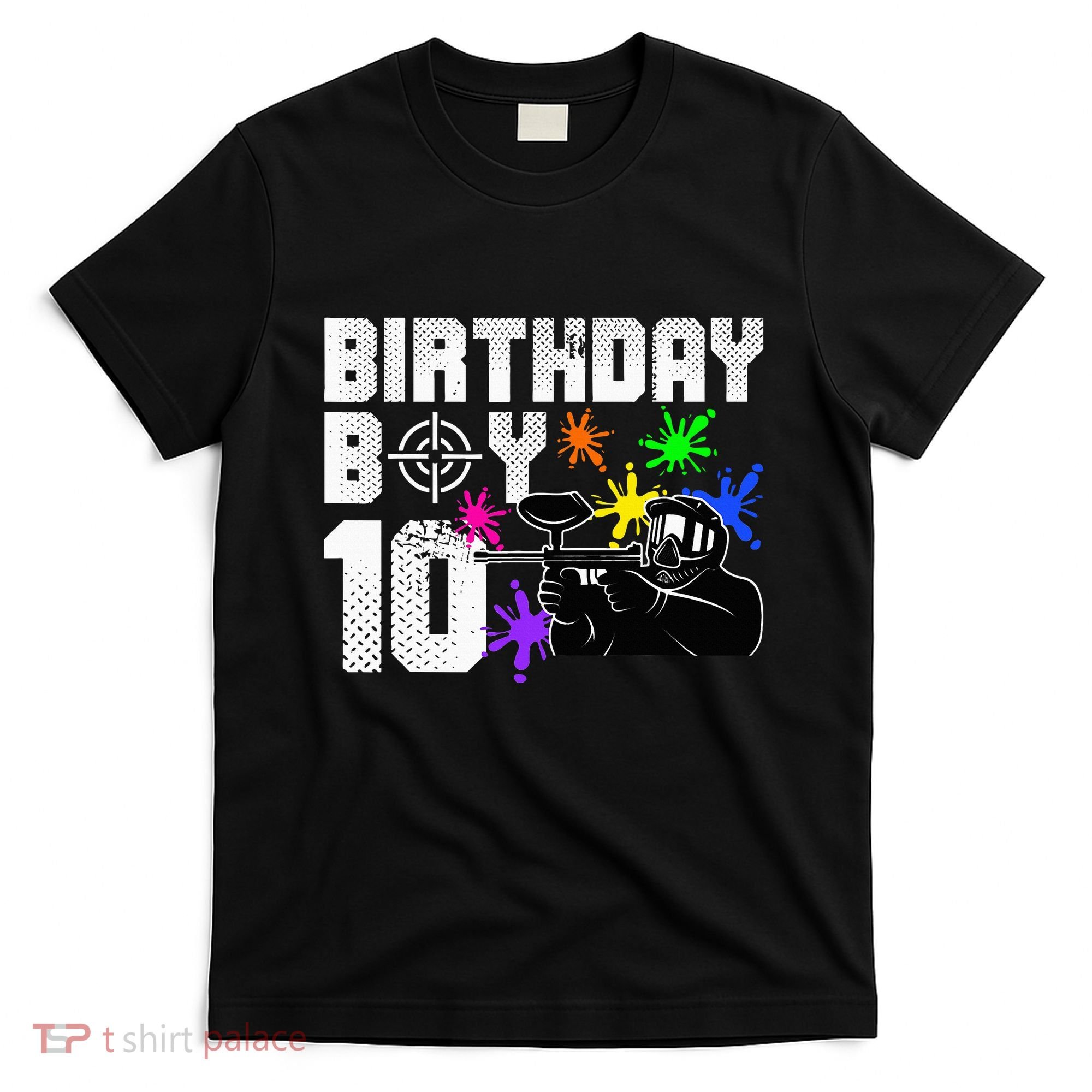10th Birthday Paintball Outdoor Sport 10 Year Old Funny T-Shirt