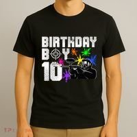 10th Birthday Paintball Outdoor Sport 10 Year Old Funny T-Shirt thumb 3