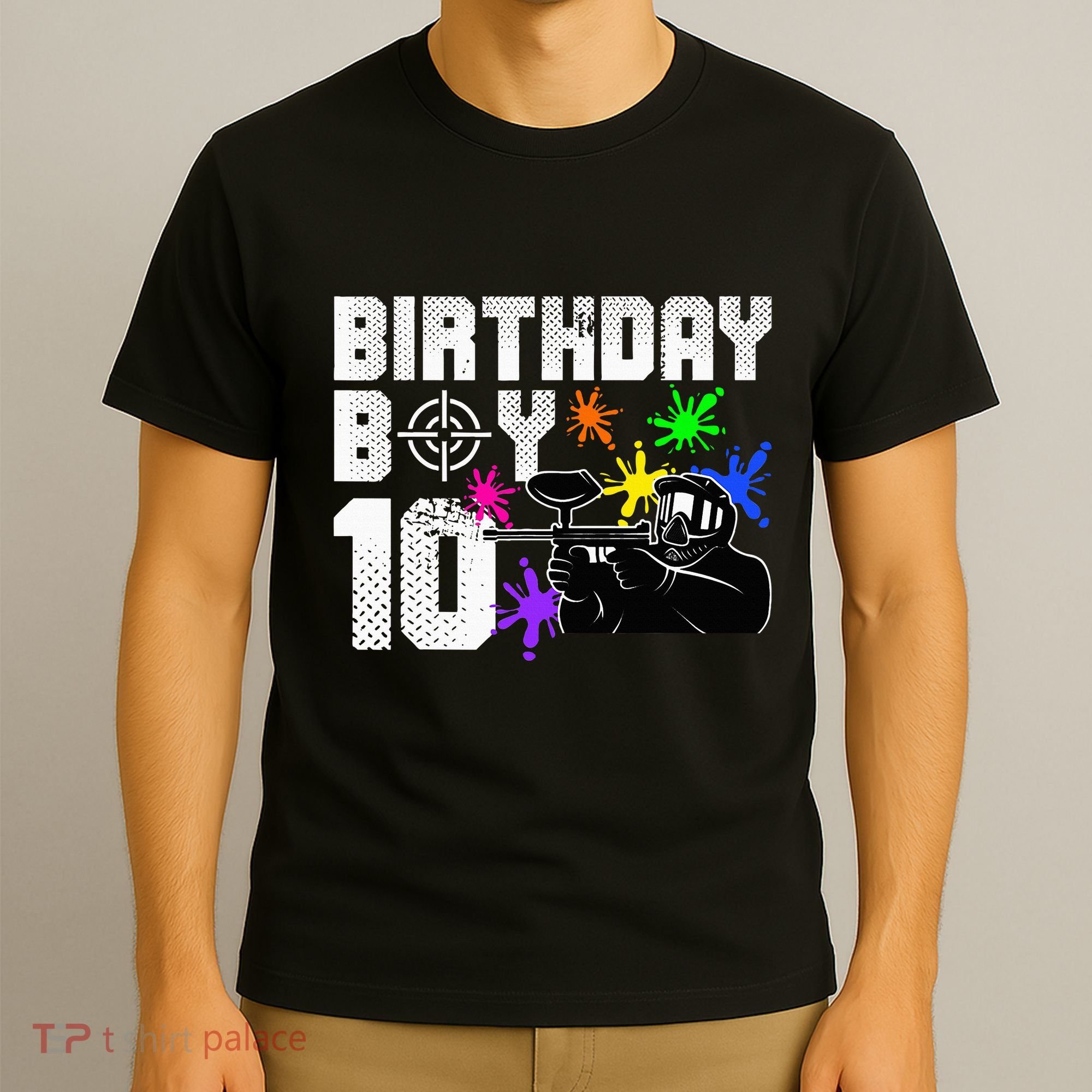 10th Birthday Paintball Outdoor Sport 10 Year Old Funny T-Shirt