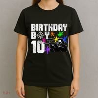 10th Birthday Paintball Outdoor Sport 10 Year Old Funny T-Shirt thumb 4