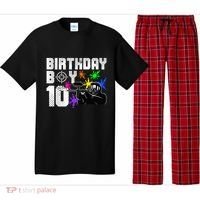 10th Birthday Paintball Outdoor Sport 10 Year Old Funny Pajama Set thumb 0