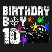10th Birthday Paintball Outdoor Sport 10 Year Old Funny Women's Hoodie thumb 2