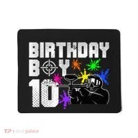 10th Birthday Paintball Outdoor Sport 10 Year Old Funny Mousepad thumb 0