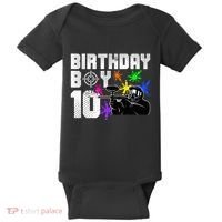 10th Birthday Paintball Outdoor Sport 10 Year Old Funny Baby Bodysuit thumb 0