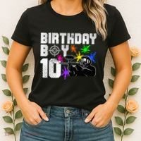 10th Birthday Paintball Outdoor Sport 10 Year Old Funny Women's T-Shirt thumb 2