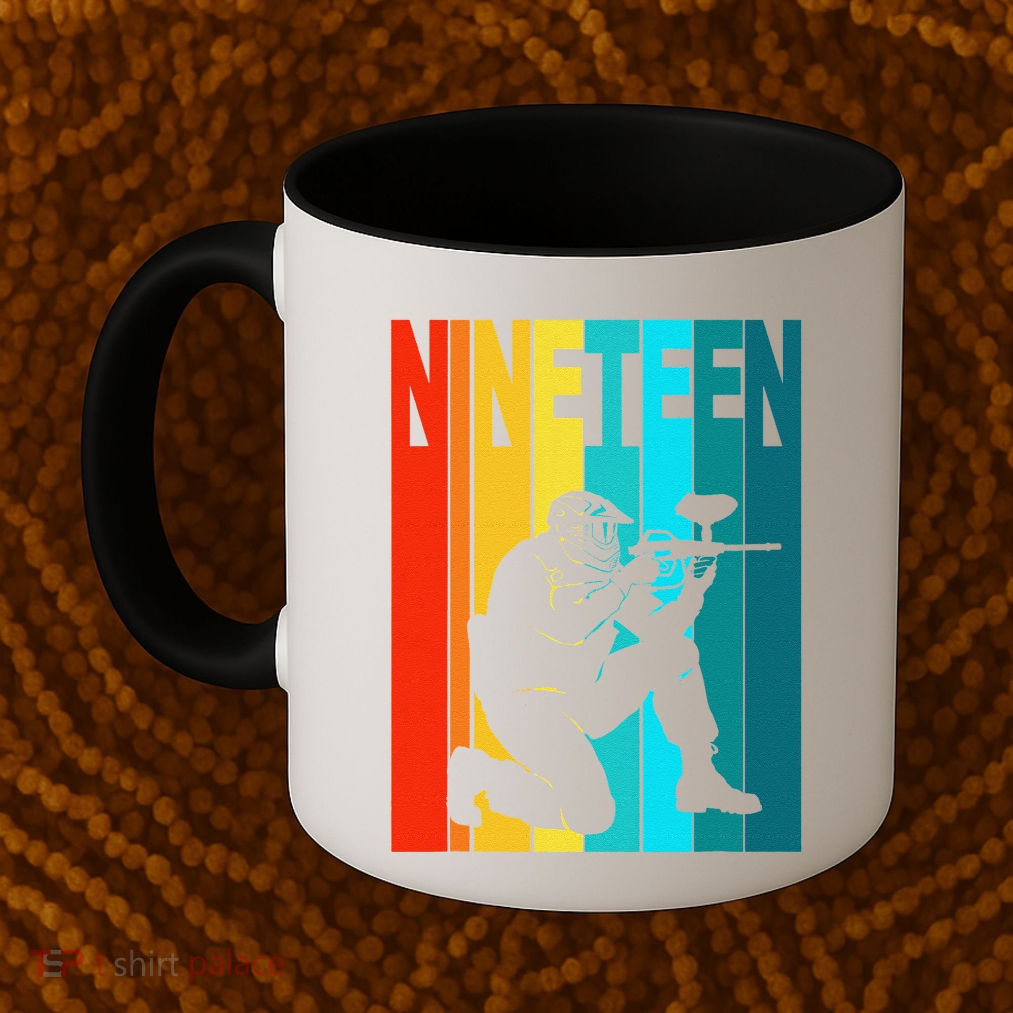 19th Birthday Paintball Theme 19 Year Old Boy Birthday Coffee Mug