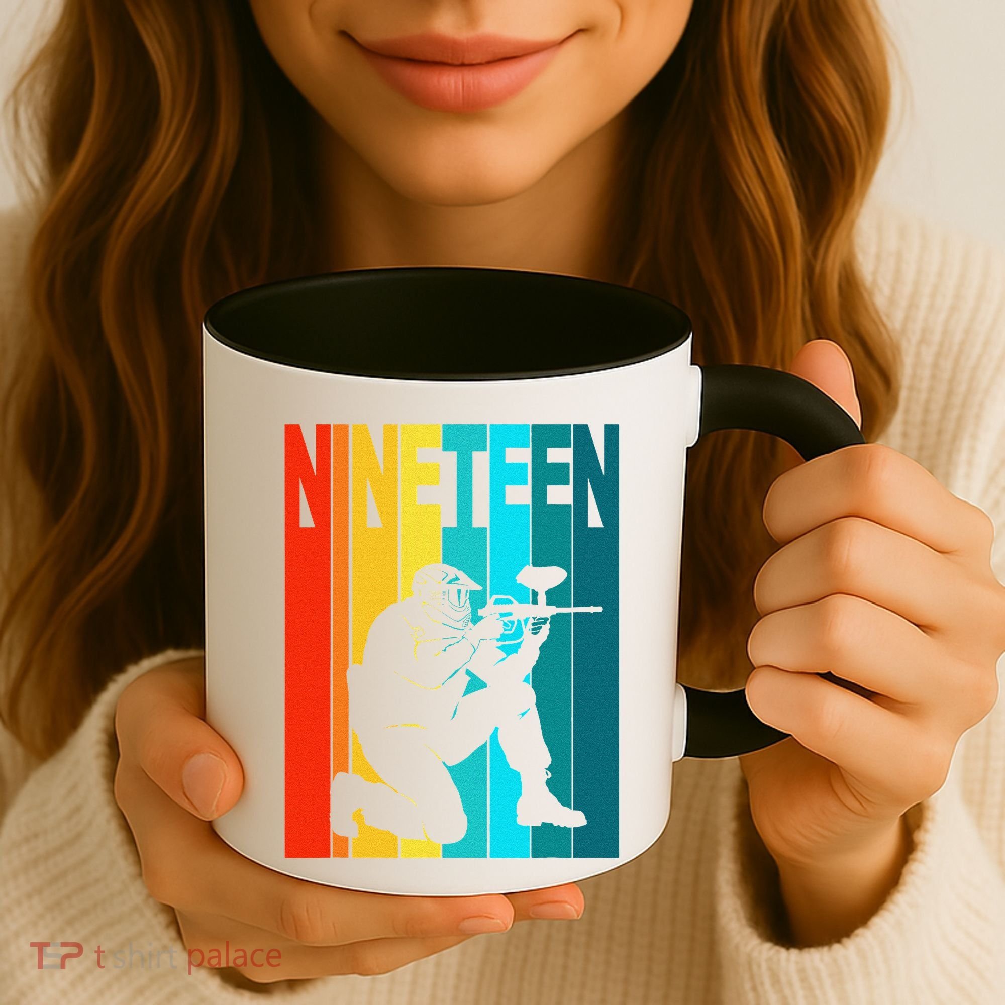 19th Birthday Paintball Theme 19 Year Old Boy Birthday Coffee Mug