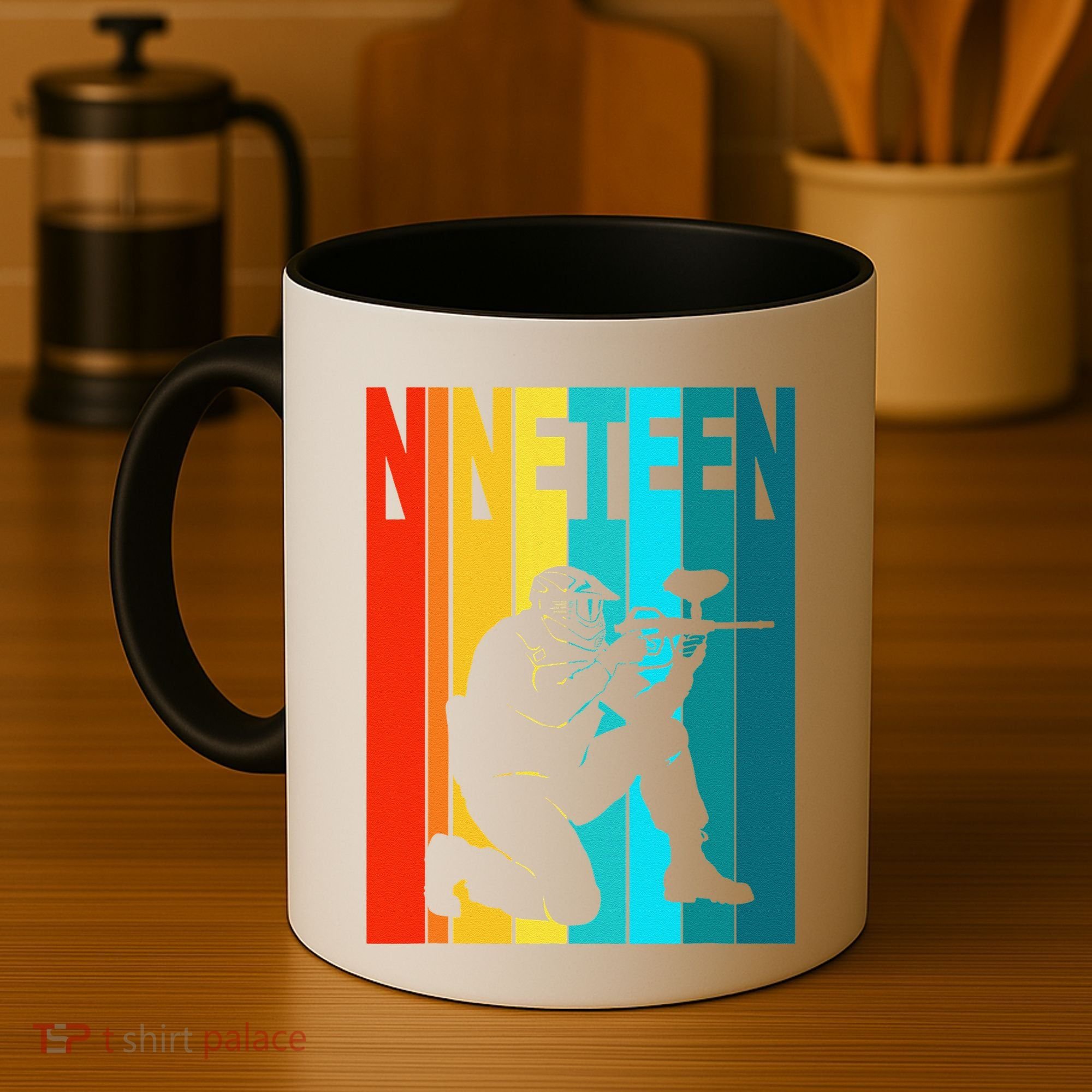 19th Birthday Paintball Theme 19 Year Old Boy Birthday Coffee Mug