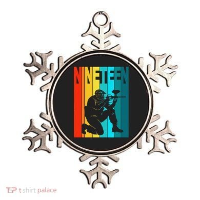 19th Birthday Paintball Theme 19 Year Old Boy Birthday Ornament