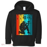 19th Birthday Paintball Theme 19 Year Old Boy Birthday Toddler Hoodie thumb 0