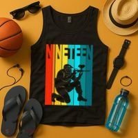 19th Birthday Paintball Theme 19 Year Old Boy Birthday Tank Top thumb 4
