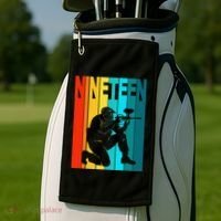 19th Birthday Paintball Theme 19 Year Old Boy Birthday Golf Towel thumb 2