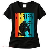 19th Birthday Paintball Theme 19 Year Old Boy Birthday Women's T-Shirt thumb 0