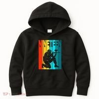 19th Birthday Paintball Theme 19 Year Old Boy Birthday Kids Hoodie thumb 0