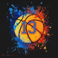 13th Birthday Party Thirteen 13 Year Old Basketball Bday Ornament thumb 1