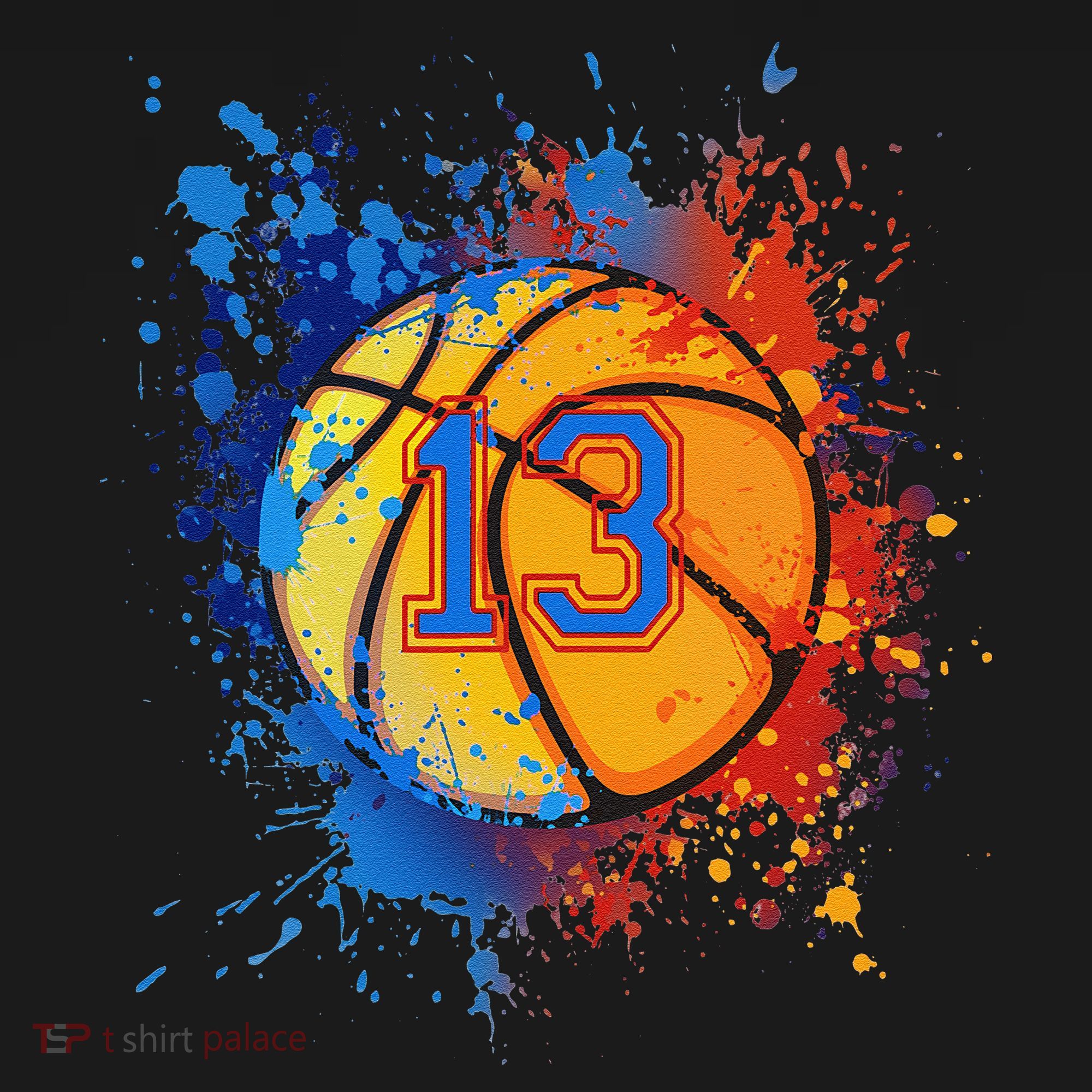 13th Birthday Party Thirteen 13 Year Old Basketball Bday Women's Tank Top