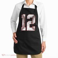 12th Birthday party Twelve 12 Year Old Baseball Bday Apron thumb 2
