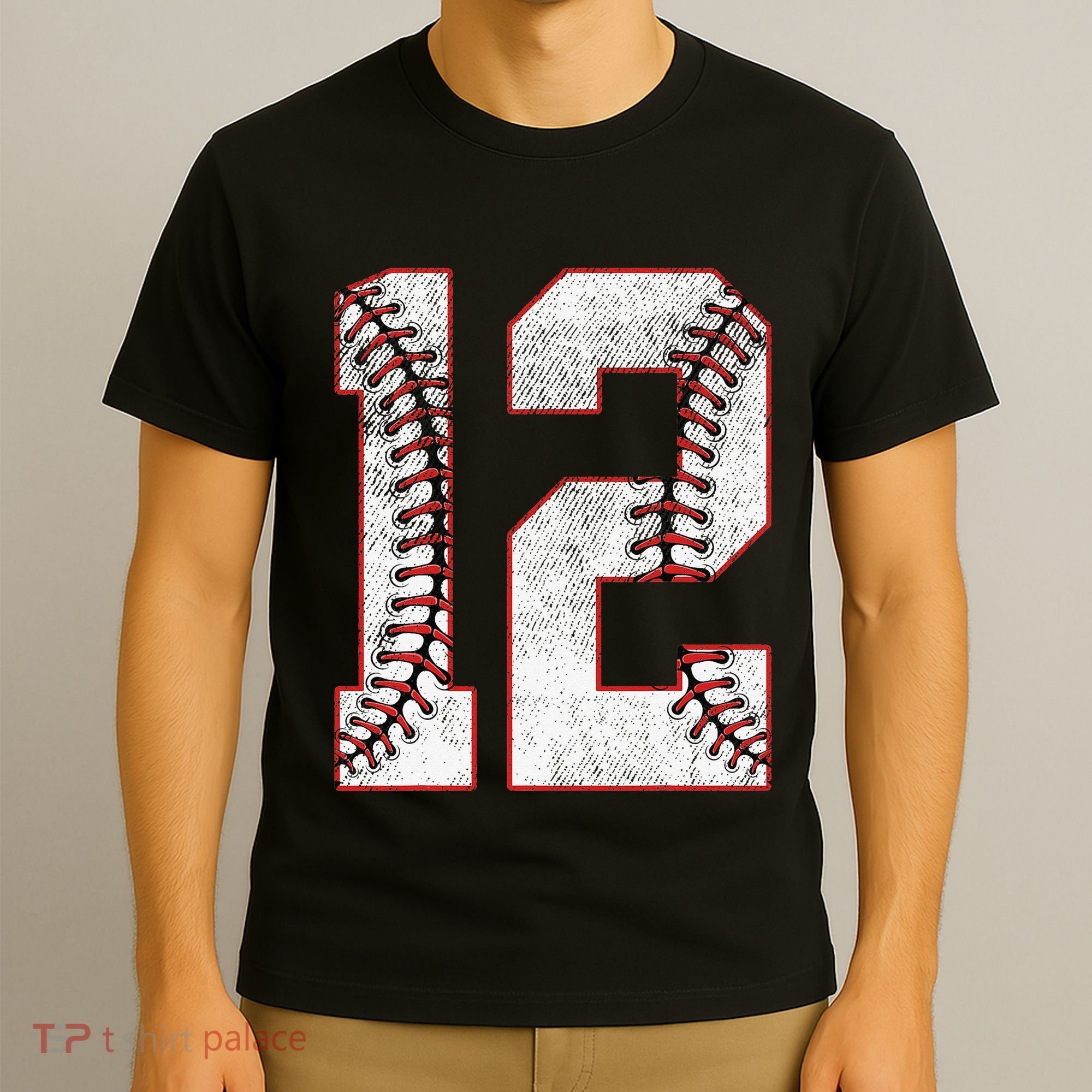 12th Birthday party Twelve 12 Year Old Baseball Bday T-Shirt