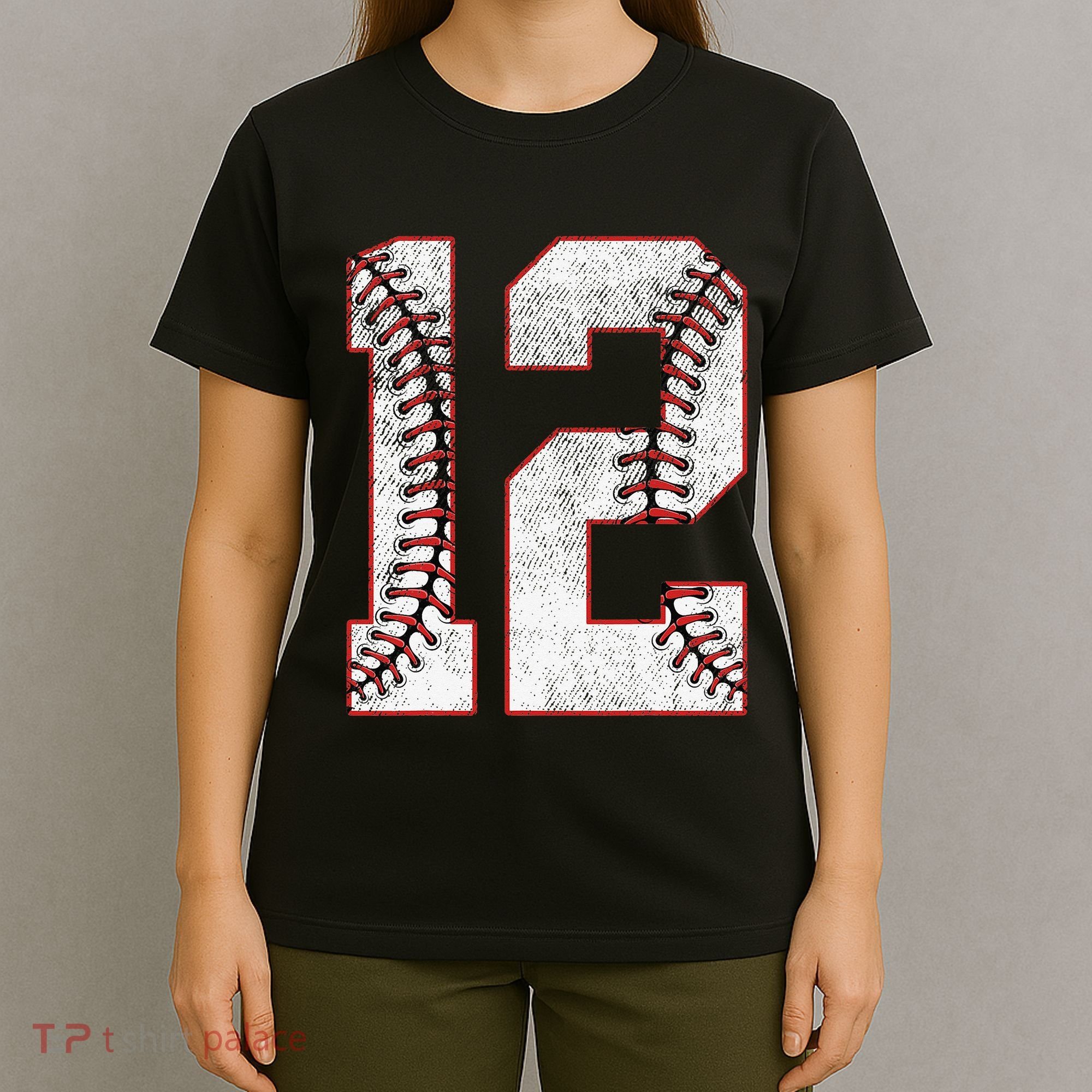 12th Birthday party Twelve 12 Year Old Baseball Bday T-Shirt