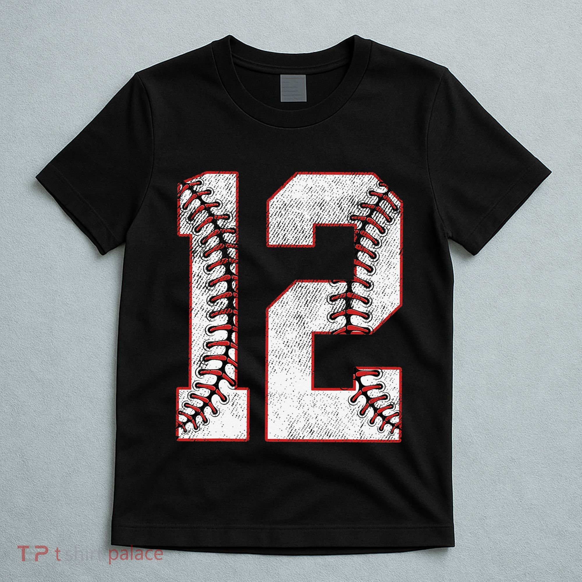12th Birthday party Twelve 12 Year Old Baseball Bday T-Shirt