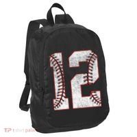 12th Birthday party Twelve 12 Year Old Baseball Bday Port Authority Crush Ripstop Backpack thumb 0