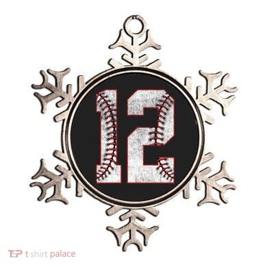 12th Birthday party Twelve 12 Year Old Baseball Bday Ornament