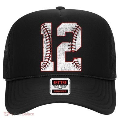 12th Birthday party Twelve 12 Year Old Baseball Bday Hat