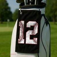 12th Birthday party Twelve 12 Year Old Baseball Bday Golf Towel thumb 2