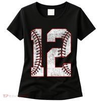 12th Birthday party Twelve 12 Year Old Baseball Bday Women's T-Shirt thumb 0