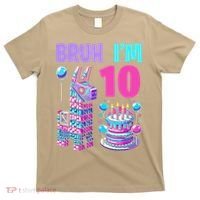 10th Birthday Party Llama Pinata Girl Bruh Im 10 T-Shirt thumb 0