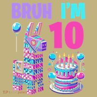 10th Birthday Party Llama Pinata Girl Bruh Im 10 T-Shirt thumb 7