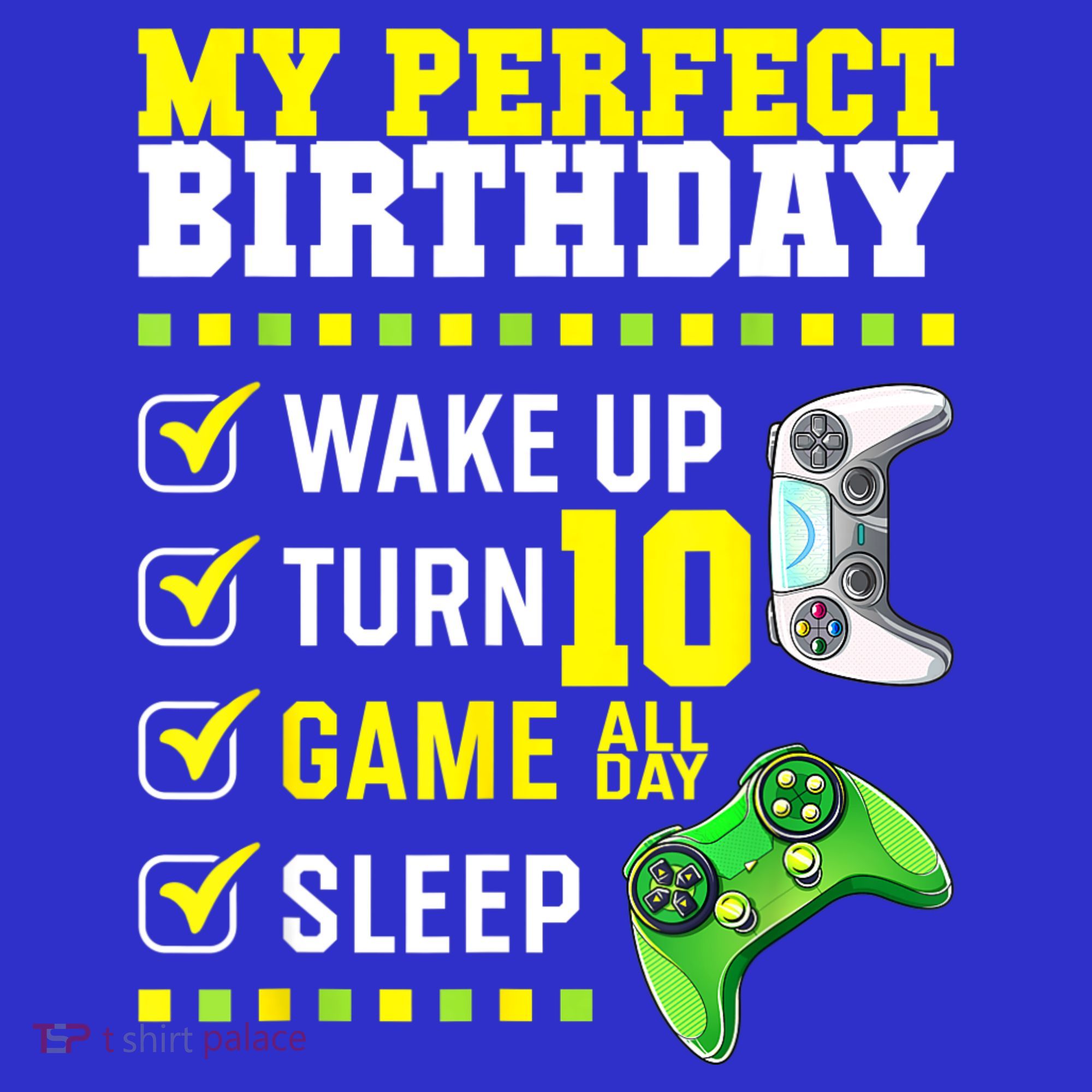 10th Birthday Party Perfect For Gamer 10 Years Old Boy T-Shirt