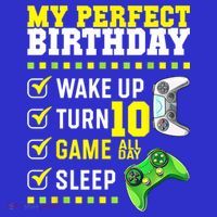 10th Birthday Party Perfect For Gamer 10 Years Old Boy Mousepad thumb 1