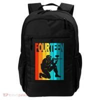 14th Birthday Paintball Theme 14 Year Old Boy Birthday Backpack thumb 0