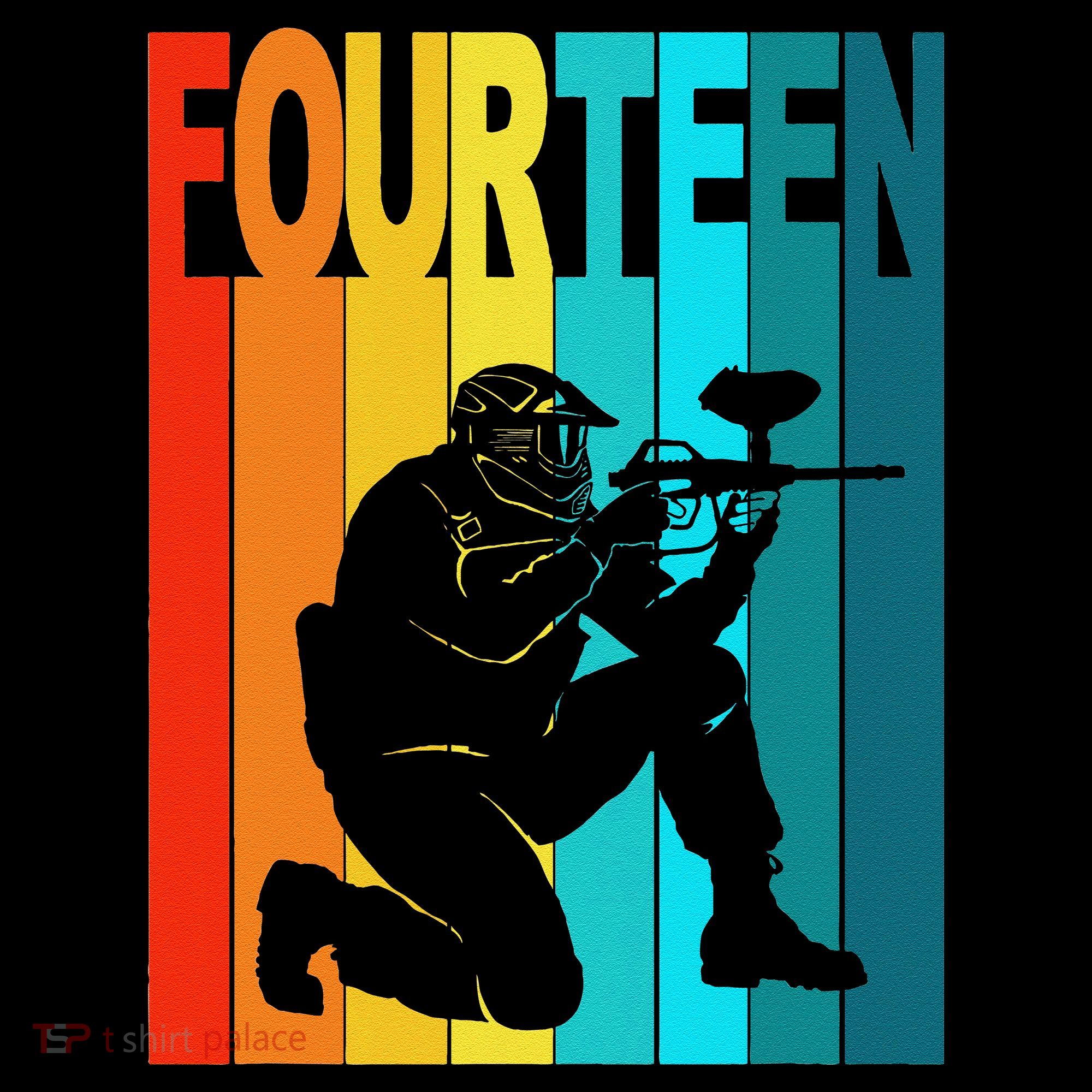 14th Birthday Paintball Theme 14 Year Old Boy Birthday Coffee Mug