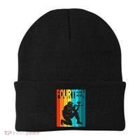 14th Birthday Paintball Theme 14 Year Old Boy Birthday Beanie thumb 0