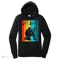 14th Birthday Paintball Theme 14 Year Old Boy Birthday Women's Hoodie thumb 0