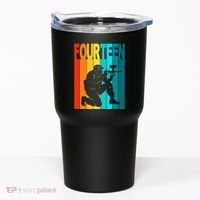 14th Birthday Paintball Theme 14 Year Old Boy Birthday Tumbler thumb 0