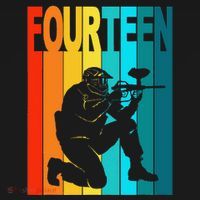 14th Birthday Paintball Theme 14 Year Old Boy Birthday Baby Bodysuit thumb 2