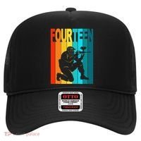 14th Birthday Paintball Theme 14 Year Old Boy Birthday Hat thumb 0
