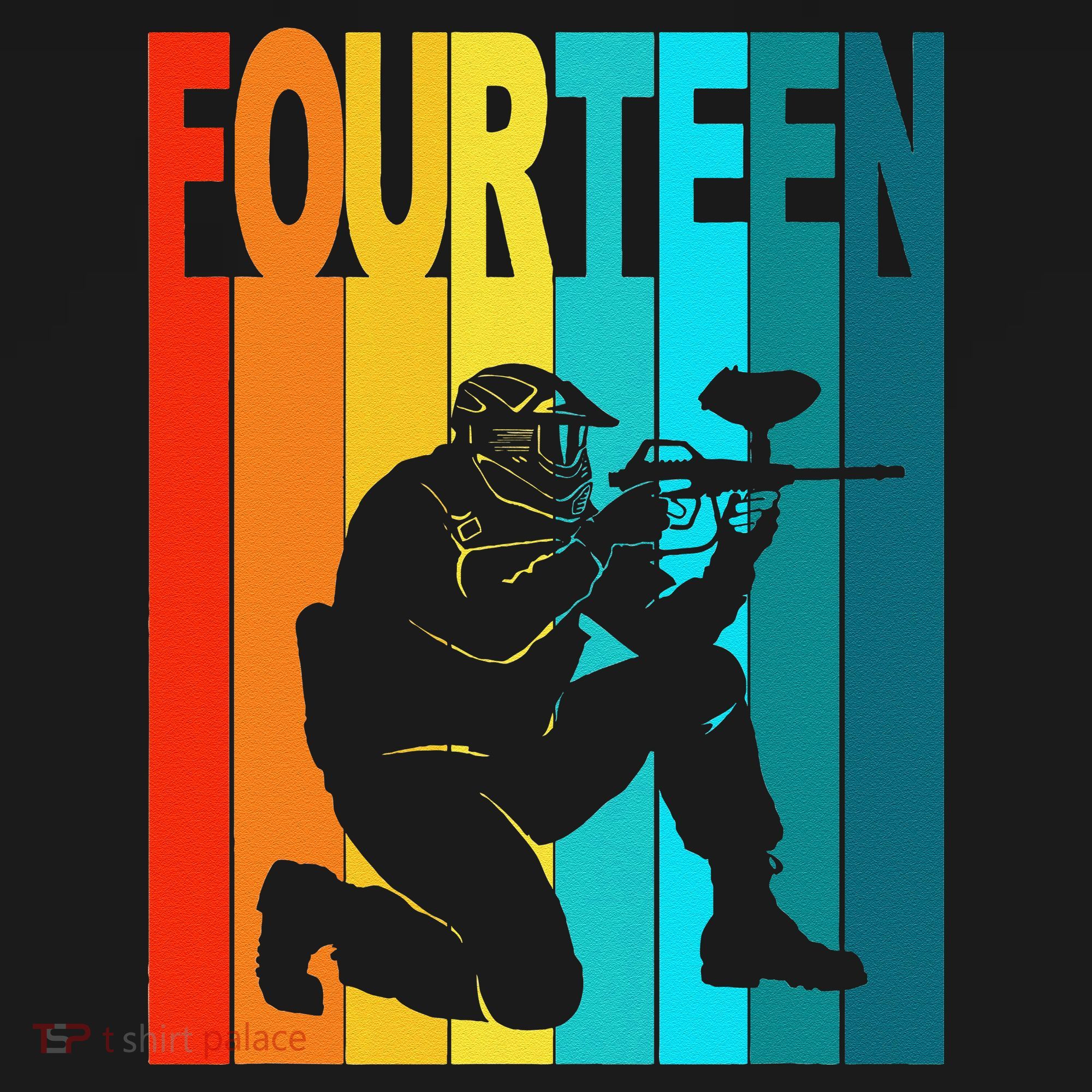14th Birthday Paintball Theme 14 Year Old Boy Birthday Visor