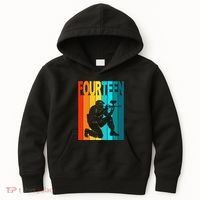 14th Birthday Paintball Theme 14 Year Old Boy Birthday Kids Hoodie thumb 0