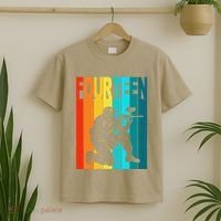 14th Birthday Paintball Theme 14 Year Old Boy Birthday T-Shirt thumb 2