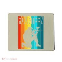 14th Birthday Paintball Theme 14 Year Old Boy Birthday Mousepad thumb 0