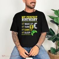 13th Birthday Party Perfect For Gamer 13 Years Old Comfort Colors T-Shirt thumb 3