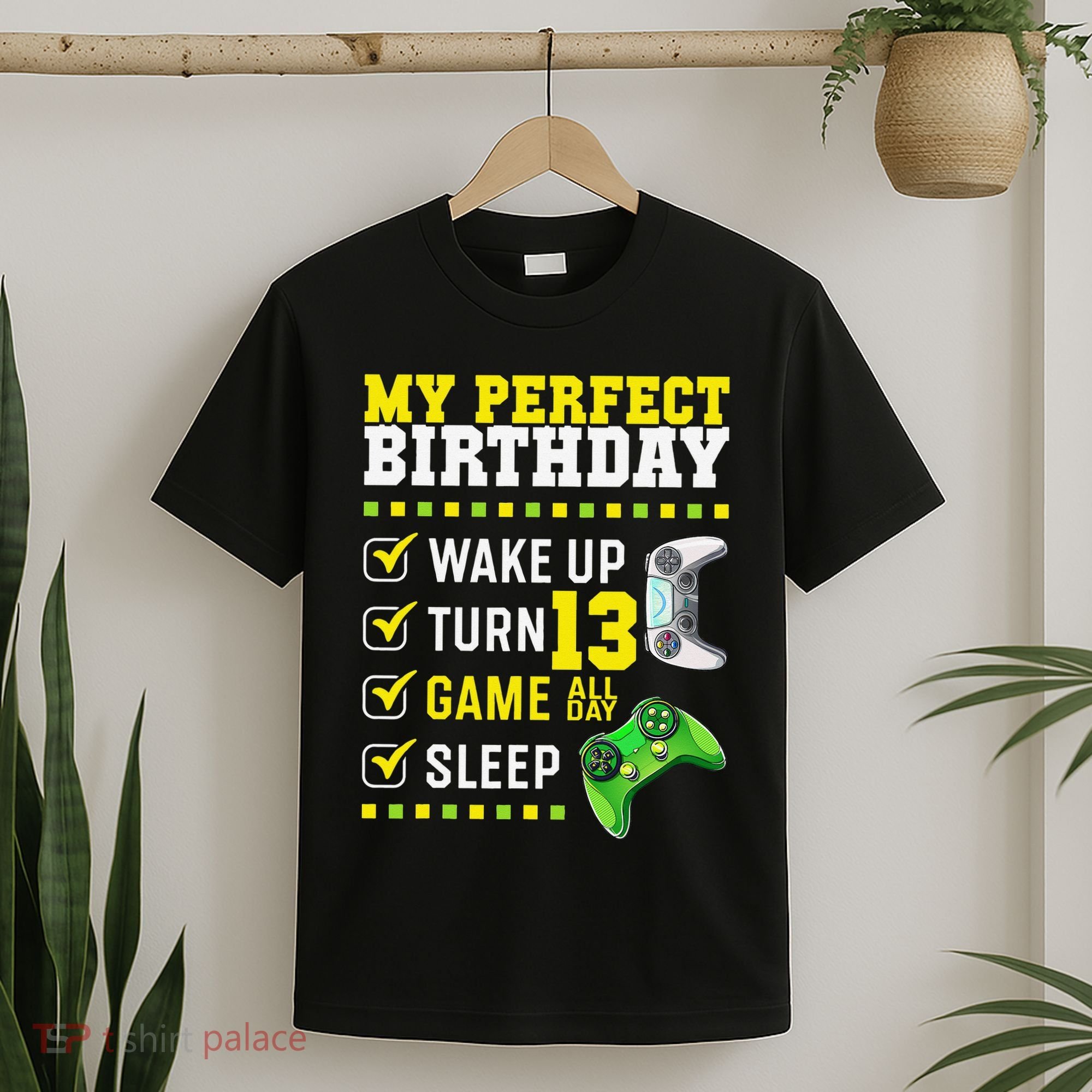 13th Birthday Party Perfect For Gamer 13 Years Old T-Shirt