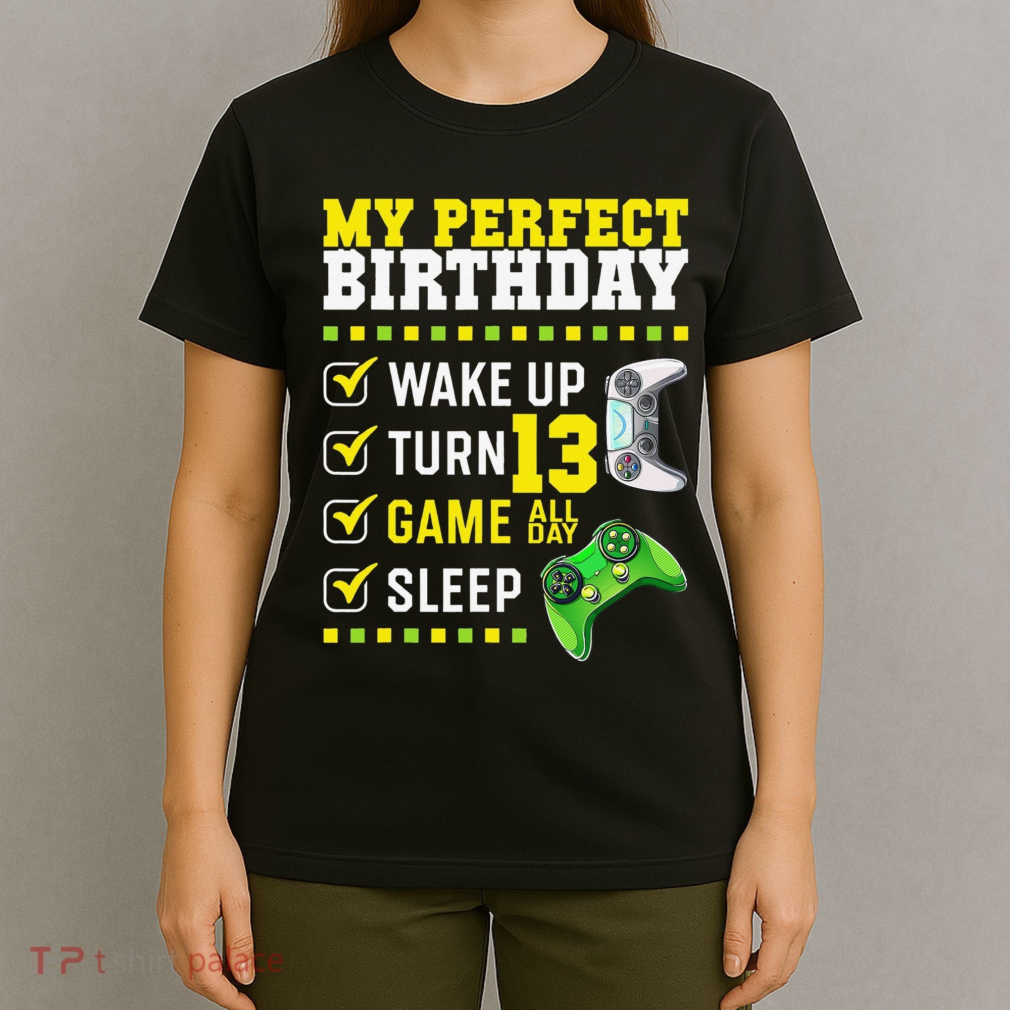 13th Birthday Party Perfect For Gamer 13 Years Old T-Shirt